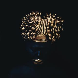 Kimiko Yoshida - \'The Golden Bamum Bride, Cameroon\', 2004Chromogenic Print. Signed, With Finger Print, Titled, Dated And Numbered On An Artist\'S Label Fixed To The Reverse. Ed. 1/2 Hc From Ed. 10. Diasec Mounted.