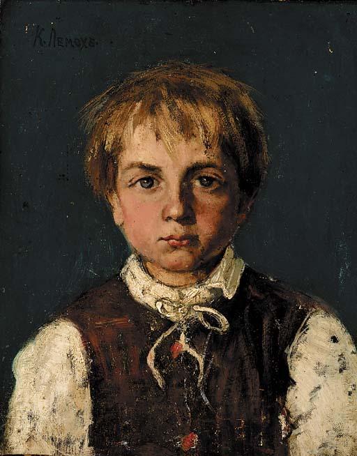 Kirill Vikent\'Evich Lemokh - Portrait of a Boy