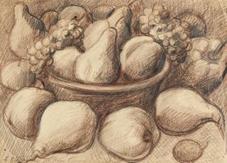 Kirill Zdanevich - Still Life With Grapes And Pears