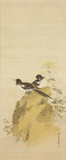 Kishi Renzan - Birds perched on a rock