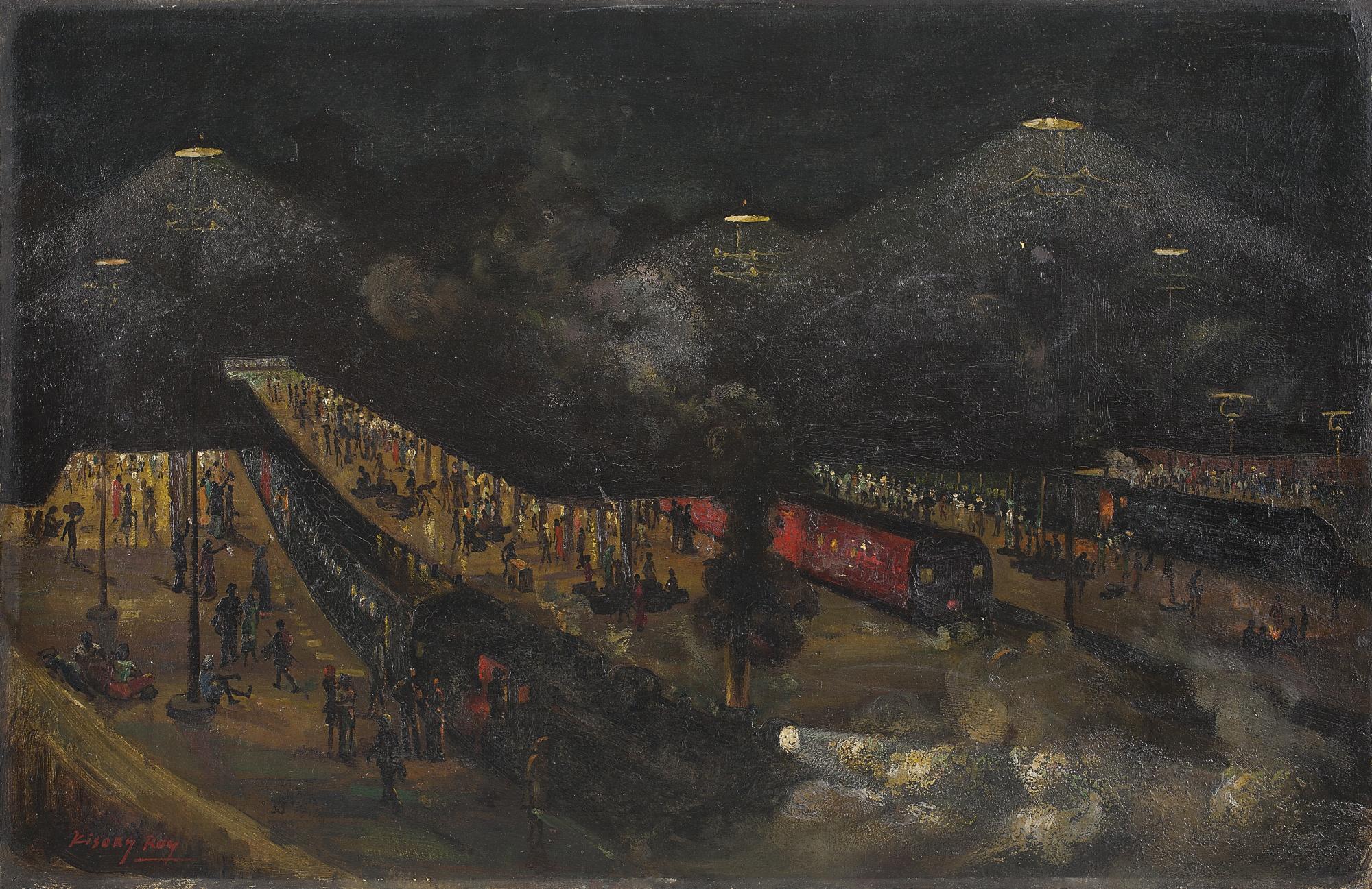Kisory Roy - Untitled (Howrah Station At Night)