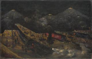 Kisory Roy - Untitled (Howrah Station At Night)