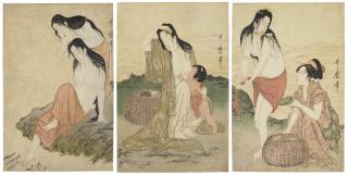 Kitagawa Utamaro - Awabi tori (Abalone divers)
