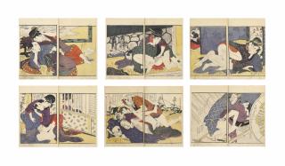 Kitagawa Utamaro - (Ehon) Hana Fubuki [Picture Book: Flowers In Violent Bloom]