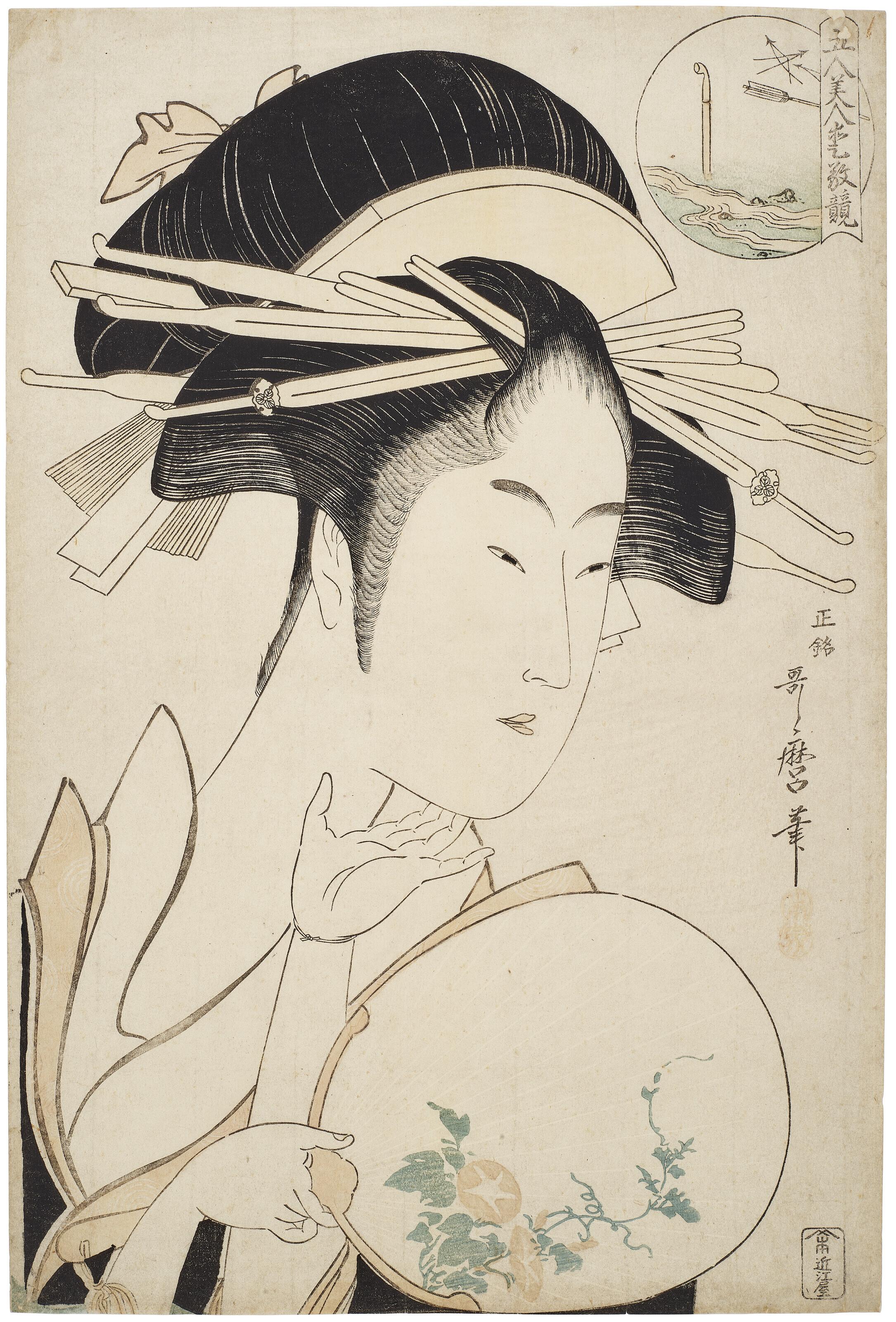 Kitagawa Utamaro - Kisegawa from the house of Matsubaya