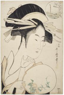 Kitagawa Utamaro - Kisegawa from the house of Matsubaya