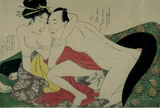 Kitagawa Utamaro - Liebespaar.