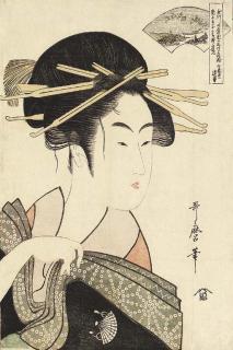 Kitagawa Utamaro - Noda no Tamagawa [The Noda Jewel River] from the series Mutamagawa [The Six Jewel Rivers]