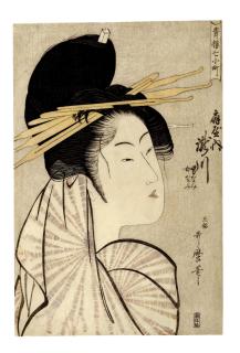 Kitagawa Utamaro - Ōgiya no uchi Takigawa, Otokonami, Onnanami