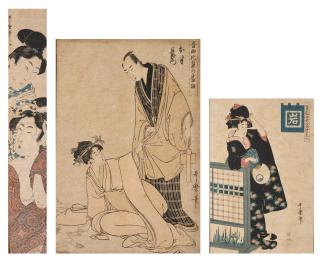 Kitagawa Utamaro - THREE WOODBLOCK PRINTS