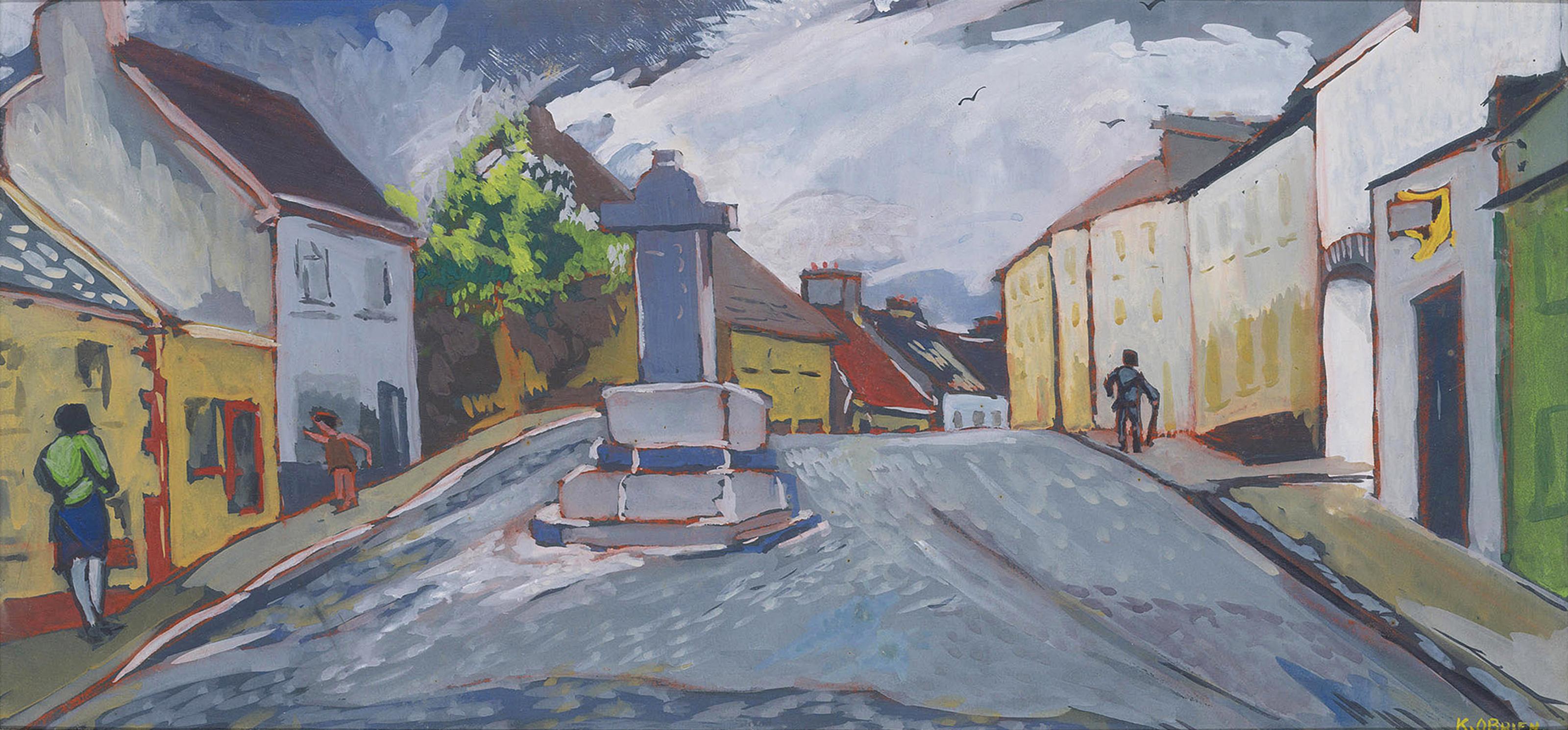 Kitty Wilmer O\'Brien, R.H.A. - The cross at Cong, County Galway, Ireland