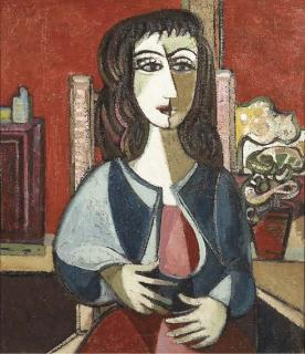 Klaas Boonstra - Seated woman