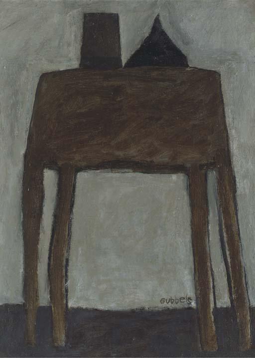 Klaas Gubbels - Tafel met kan en trechter