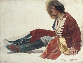 Klardii Vasil\'Evich Lebedev - A Study For Marfa Posadnitsa, The Destruction of The Novgorod Veche