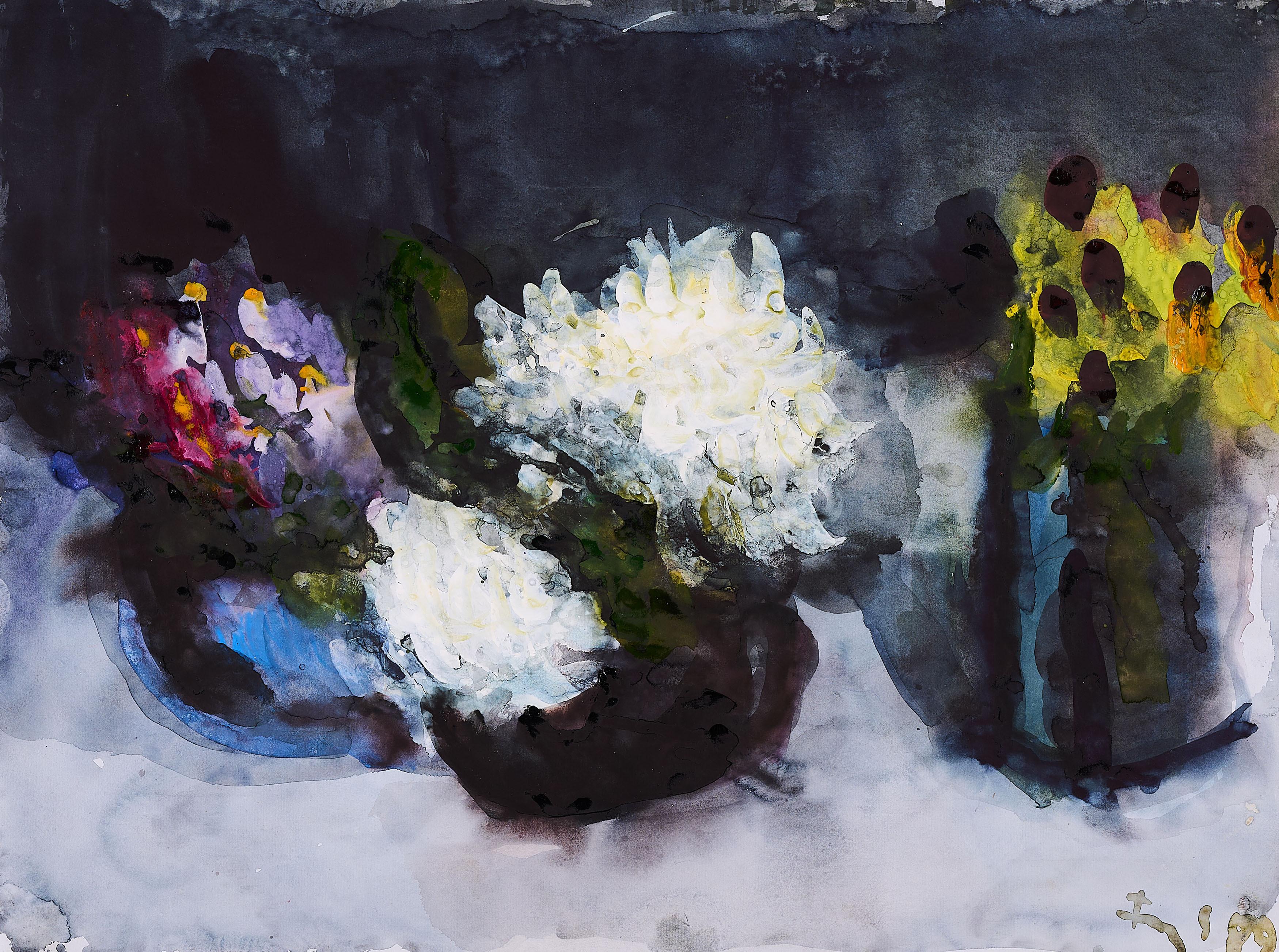 Klaus Fußmann - Astern, Dahlien und Rudbeckia.