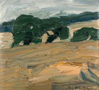 Klaus Fußmann - Landschaft bei Gelting.