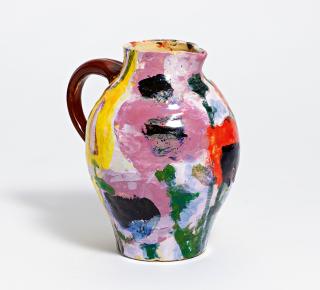 Klaus Fussmann - Mohn rot/mauve (Krug)