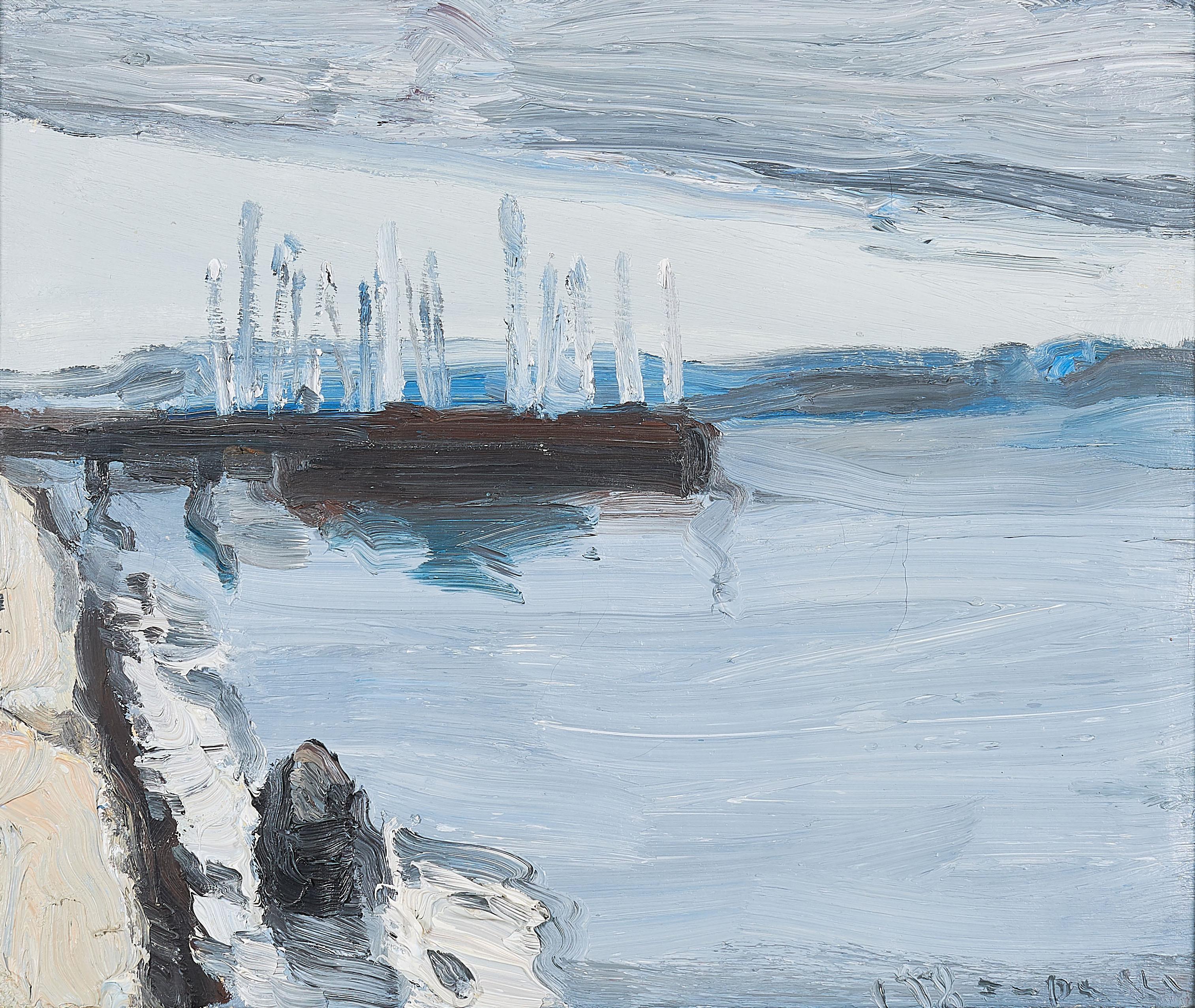 Klaus Fussmann - Ohne Titel (Küstenlandschaft).