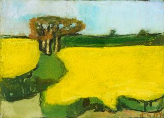 Klaus Fußmann - Ohne Titel (Rapsfeld bei Kattrott).