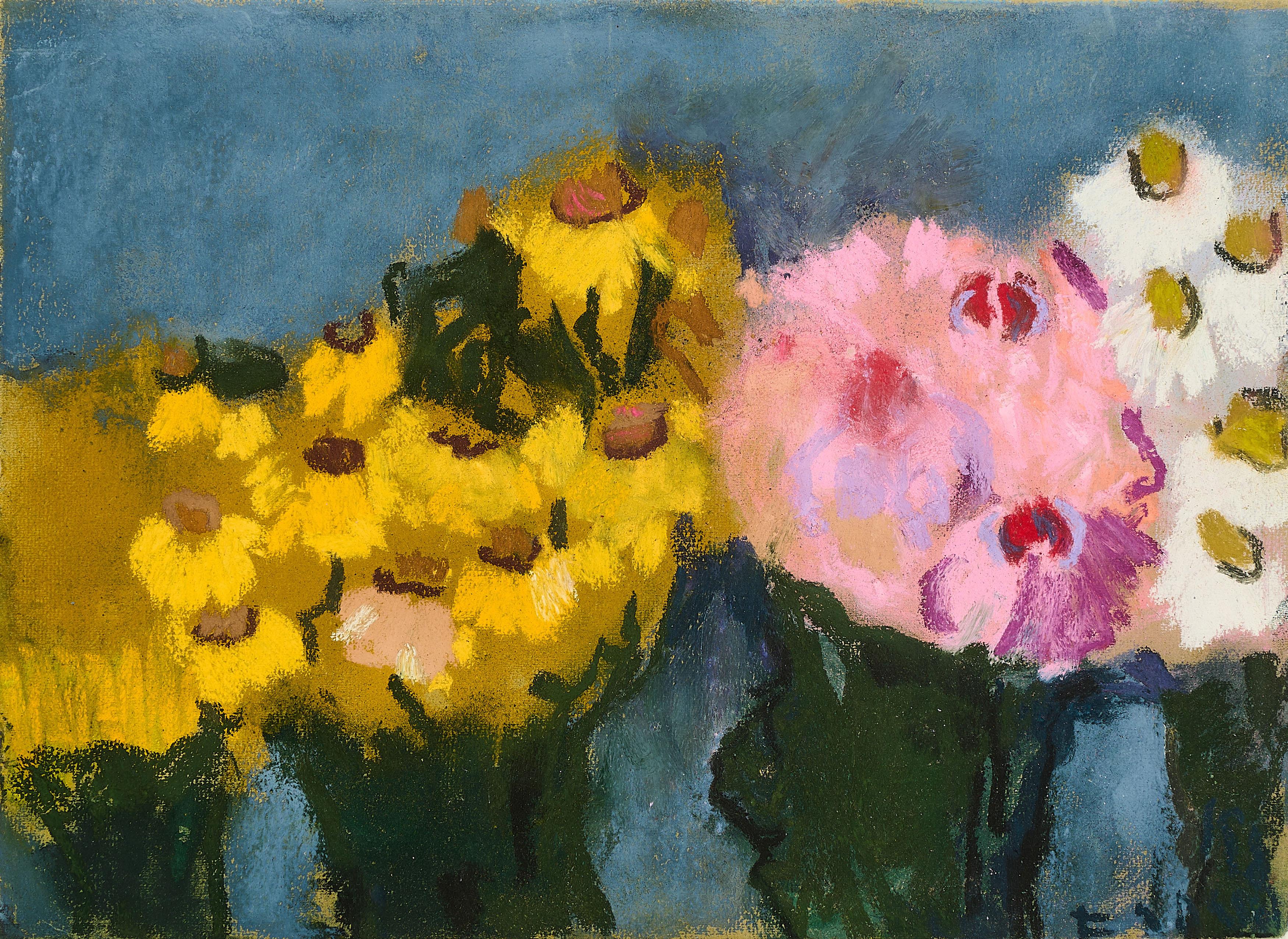 Klaus Fußmann - Ohne Titel (Rudbeckia und Margariten).