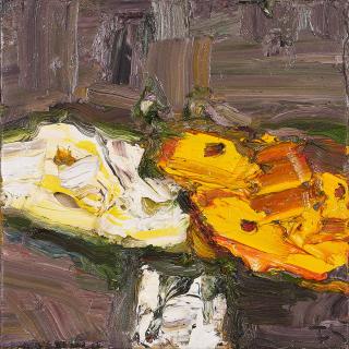 Klaus Fussmann - Rosen und Calendula.