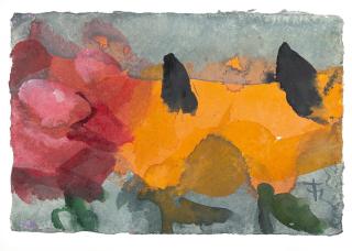 Klaus Fußmann - Rote und orange Blumen