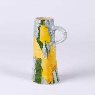 Klaus Fussmann - Vase mit Tulpen.