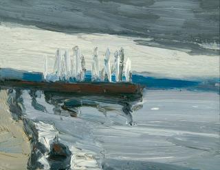 Klaus Fußmann - Yachthafen (Gelting Mole).