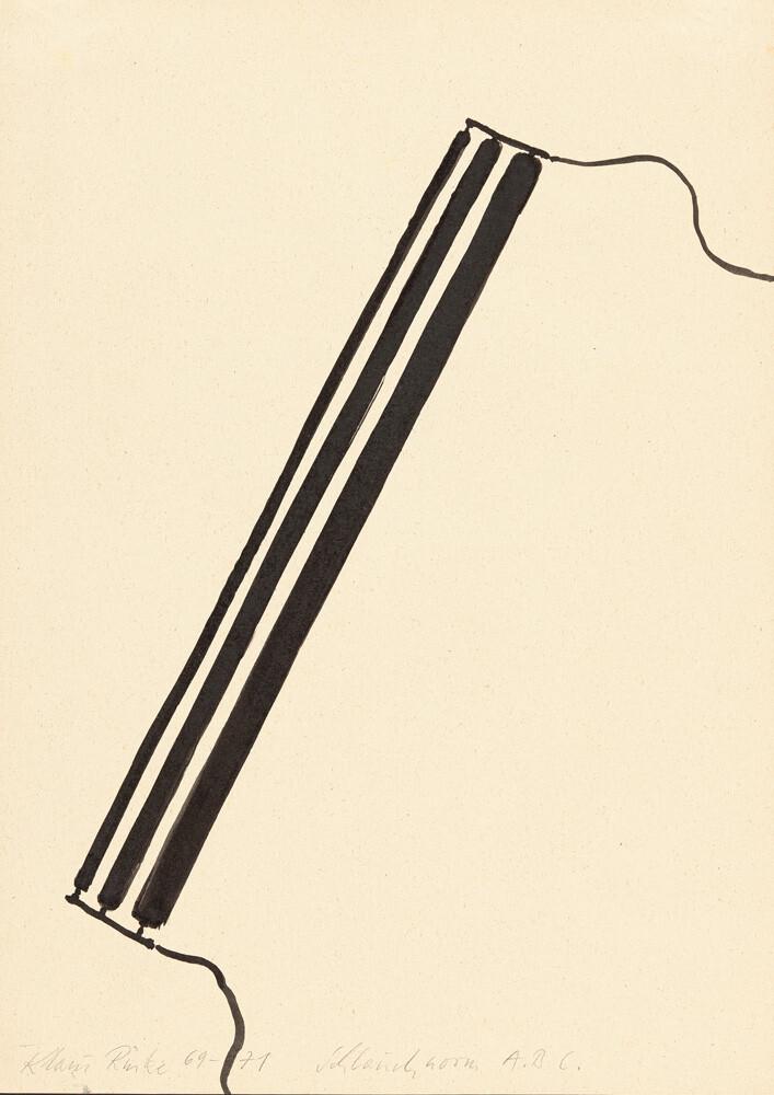 Klaus Rinke - „Schlauchnorm A.B.C.“