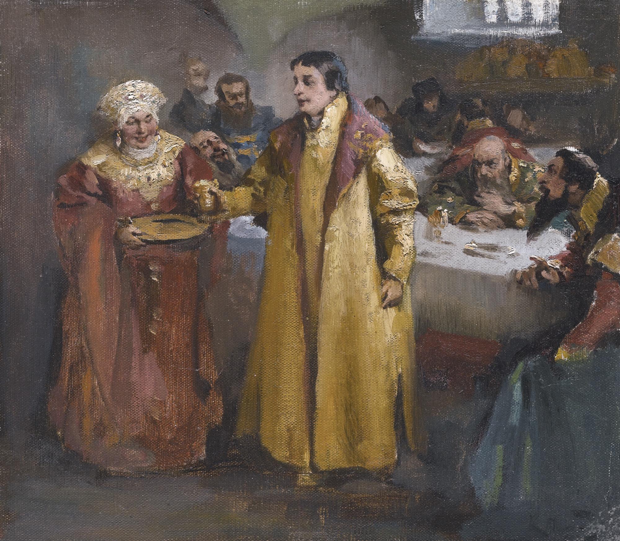 Klavdi Vasilievich Lebedev - Offering To The Groom