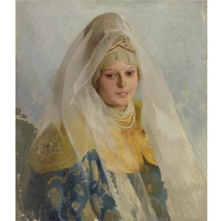 Klavdi Vasilievich Lebedev - Russian Boyarina