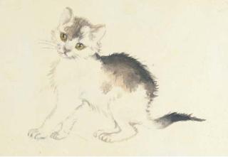 Klavdii Vasil\'Evich Lebedev - A Cat; And A Lamp And A Samovar