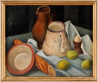 Knut Lundström - Still life with jar and lemons