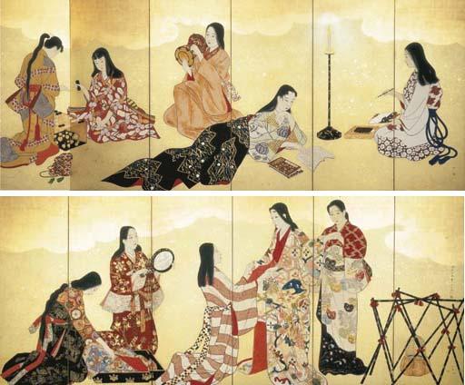 Kobayakawa Kiyoshi - Genroku Fuzoku (Pastimes of The Genroku Era), 1937