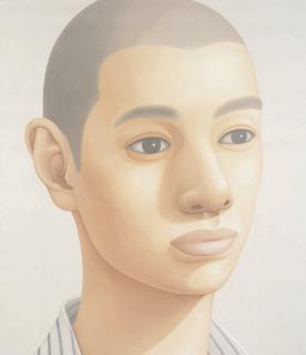 Kobayashi Takanobu - Portrait-diagonal (striped shirt)