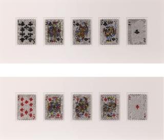 Kohei Nawa - Pixcell - Trump #3 (Royal Straight Flush-Club) And Trump #4 (Royal Straight Flush-Diamond)