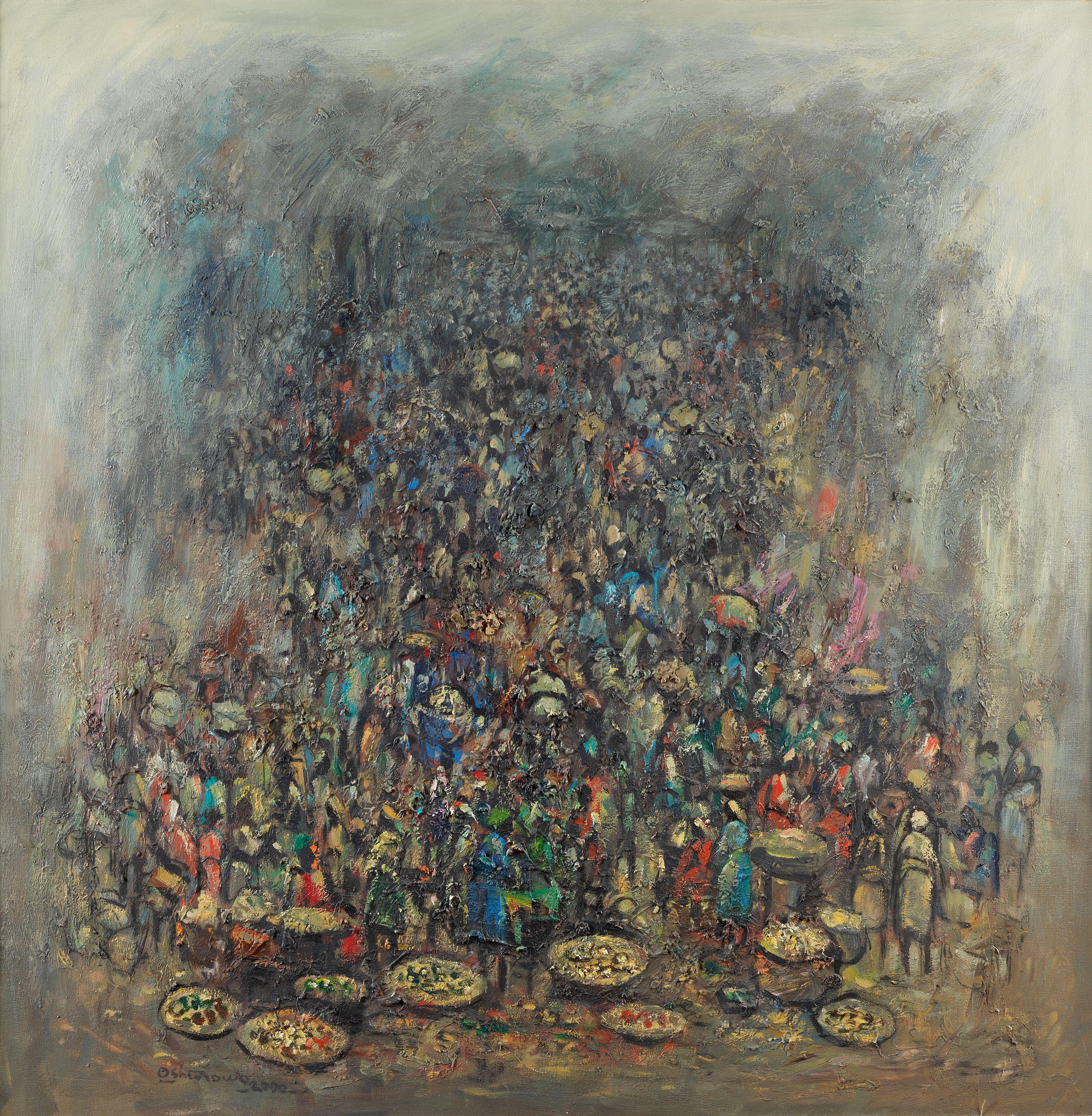 Kolade Oshinowo - Market scene