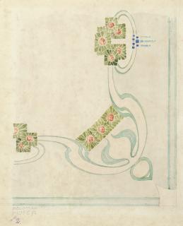 Koloman Moser - Austrian muster Einer Kachel (A Design For A Tile)