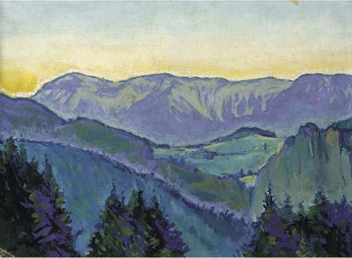 Koloman Moser - Landschaft bei Semmering