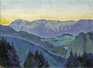 Koloman Moser - Landschaft bei Semmering