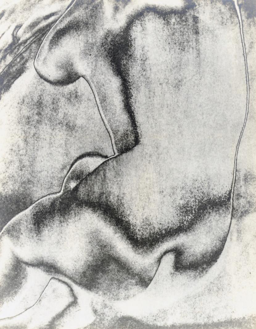 Konrad Cramer - Self-Portrait with Classical Head, 1947; and Solarized Nude, 1938