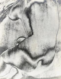 Konrad Cramer - Self-Portrait with Classical Head, 1947; and Solarized Nude, 1938