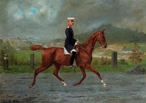 Konrad Freyberg - Friedrich Leopold, Prince of Prussia, on horseback