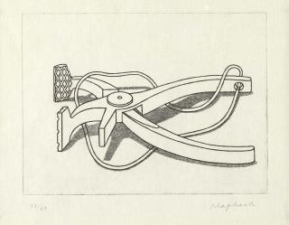 Konrad Klapheck - Auf der Lauer (Spannzange).