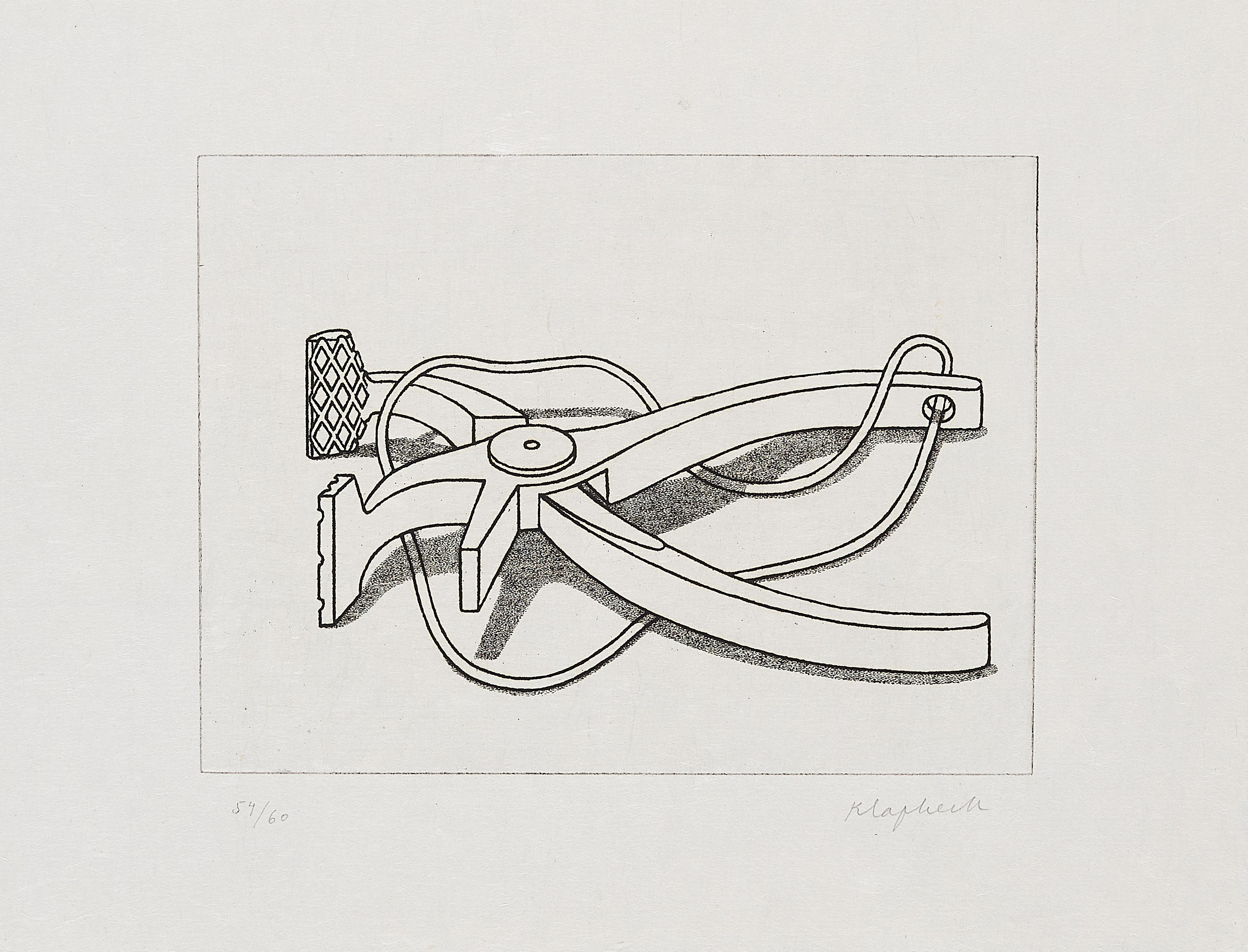 Konrad Klapheck - Auf der Lauer (Spannzange).