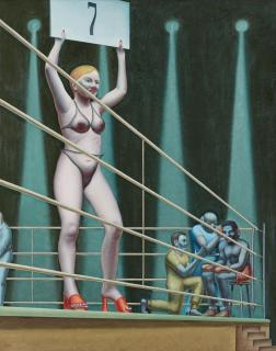 Konrad Klapheck - Der Boxring I