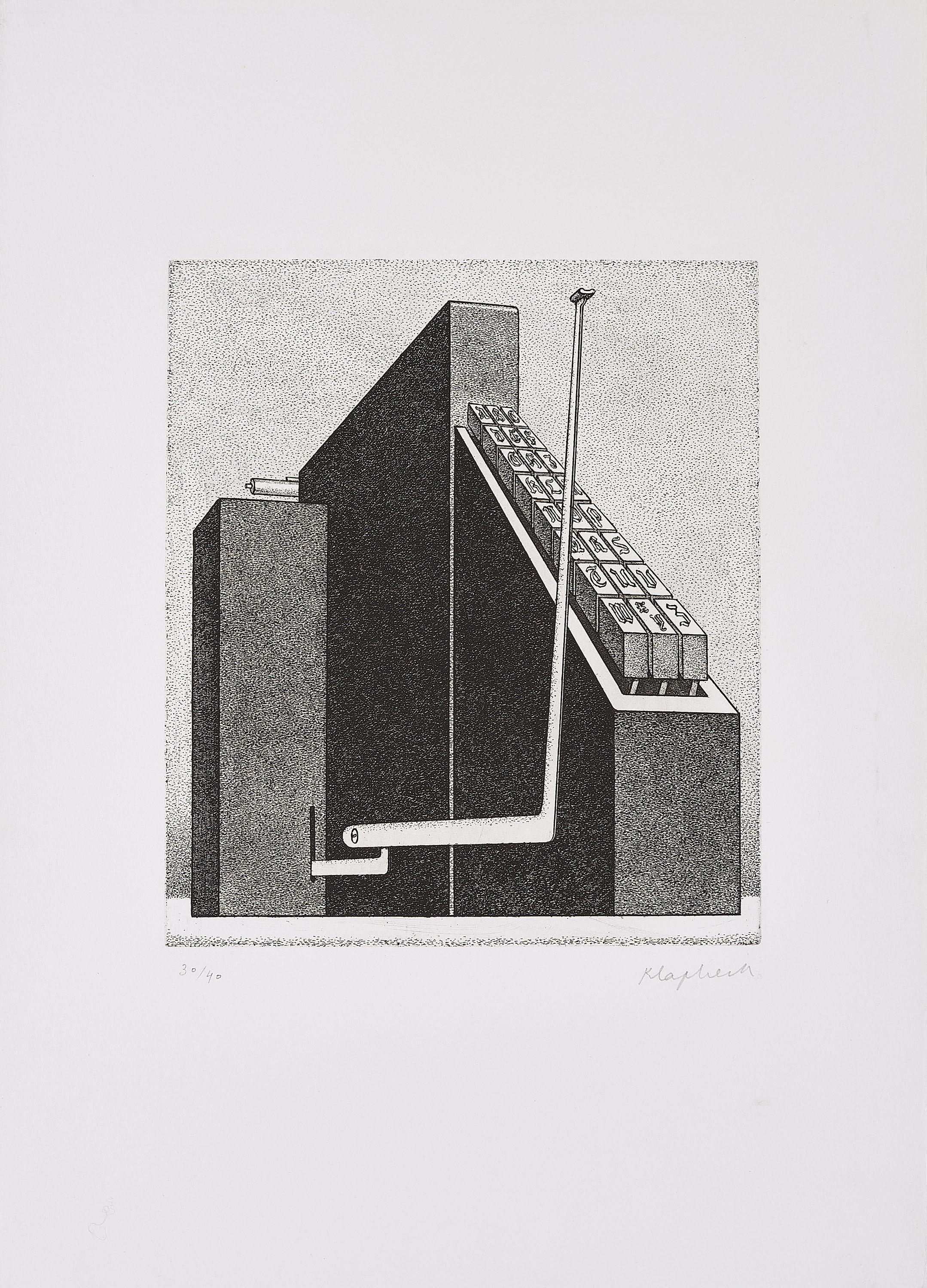 Konrad Klapheck - Der Gesetzgeber.