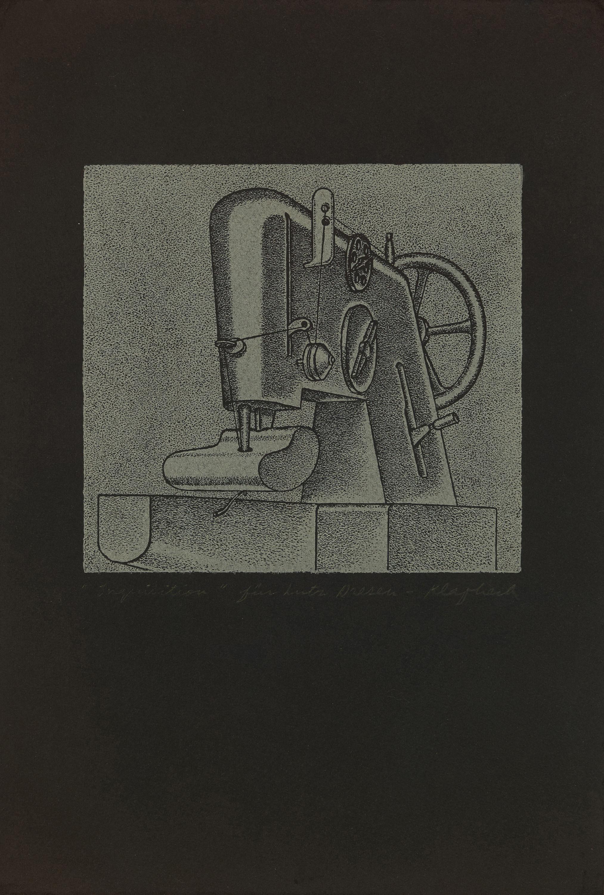 Konrad Klapheck - Inquisition (früher: Große Nähmaschine).