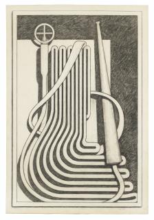 Konrad Klapheck - Zeichnung für Lamento (Drawing for Lamento)