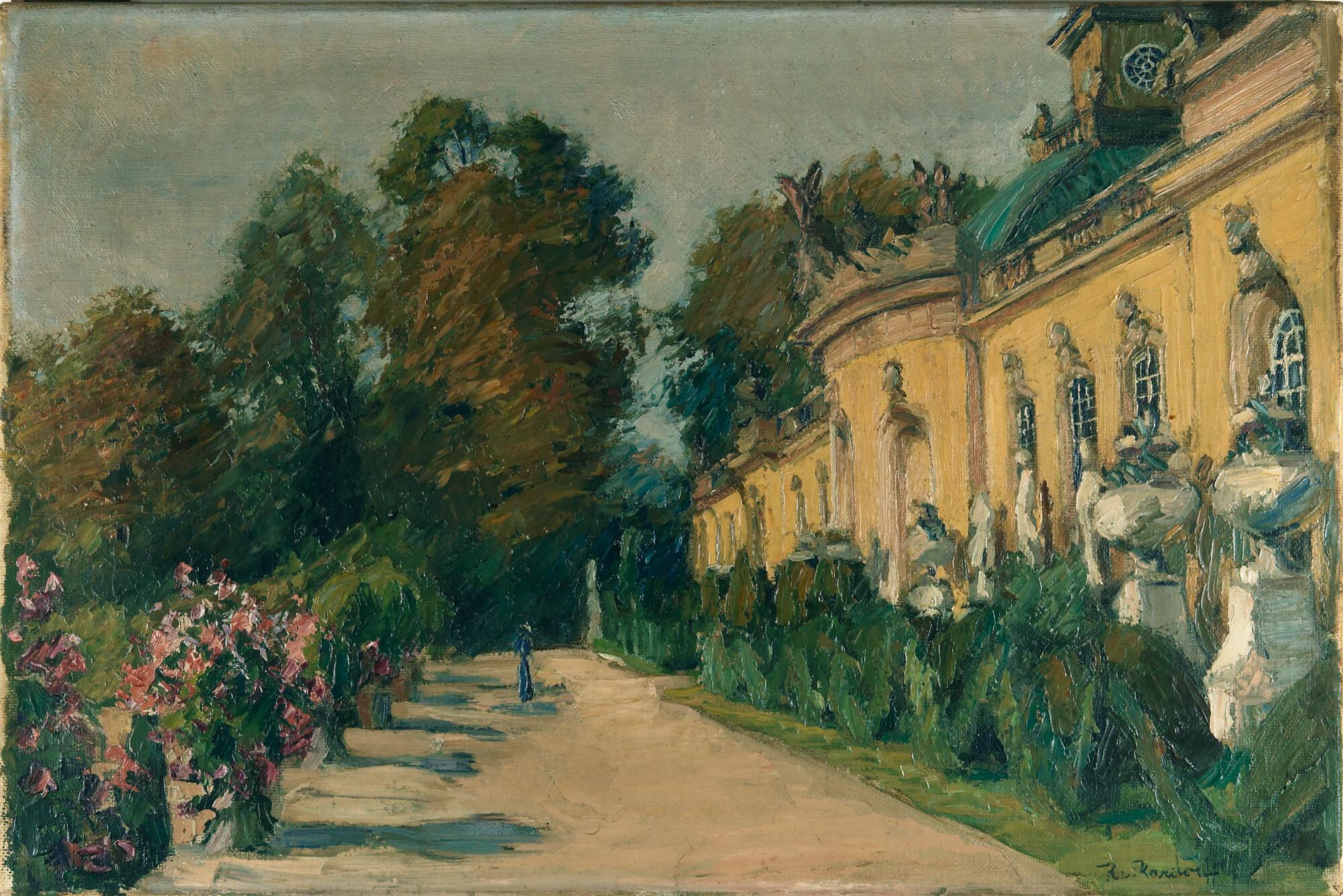 Konrad von Kardorff - Promenade bei der Bildergalerie, Schloss Sanssouci.